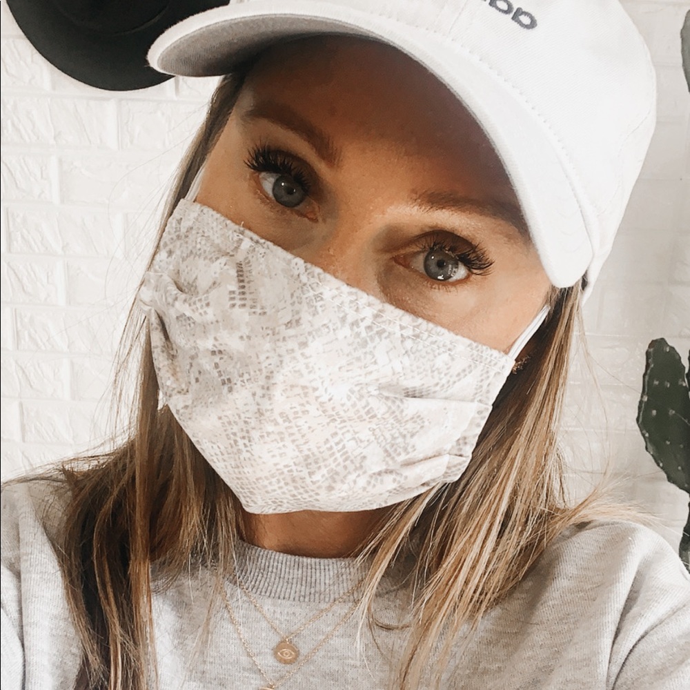 Snake Print Face Mask, Free Shipping!